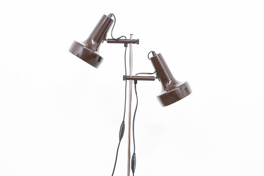 1960s twin-headed floor lamp