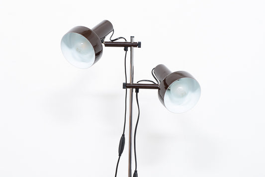 1960s twin-headed floor lamp