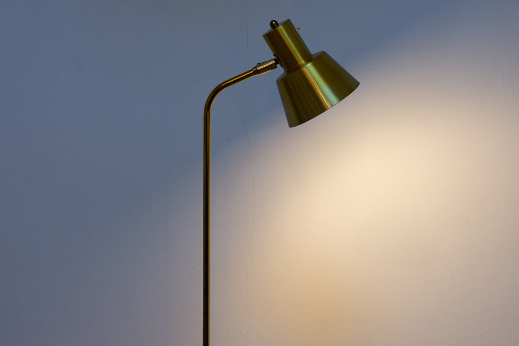 1960s brass floor lamp