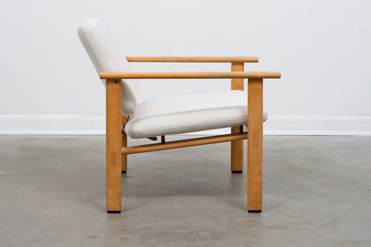 Oak + wool lounger by Fritz Hansen