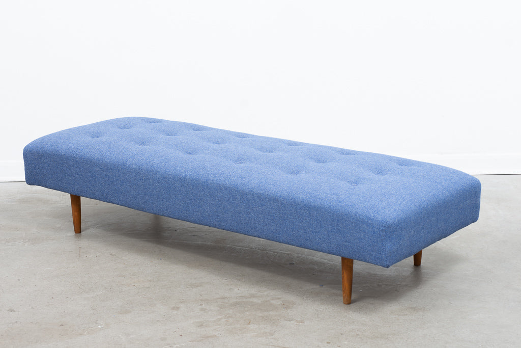 1950s daybed with new wool upholstery