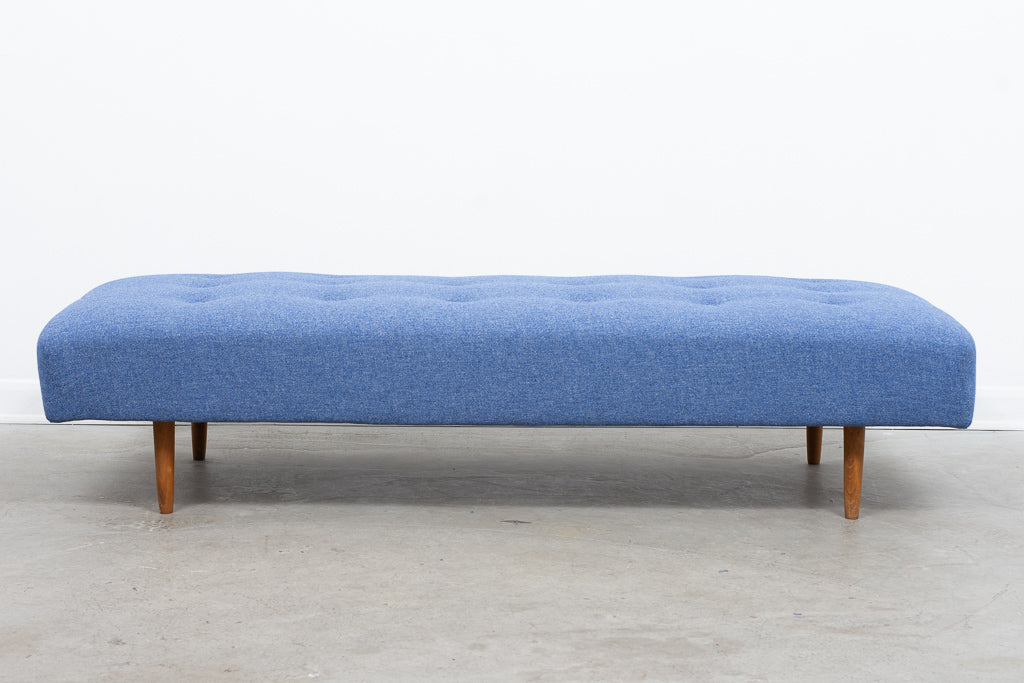 1950s daybed with new wool upholstery