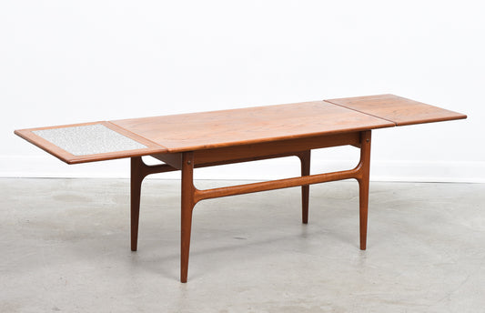 1960s extending teak coffee table