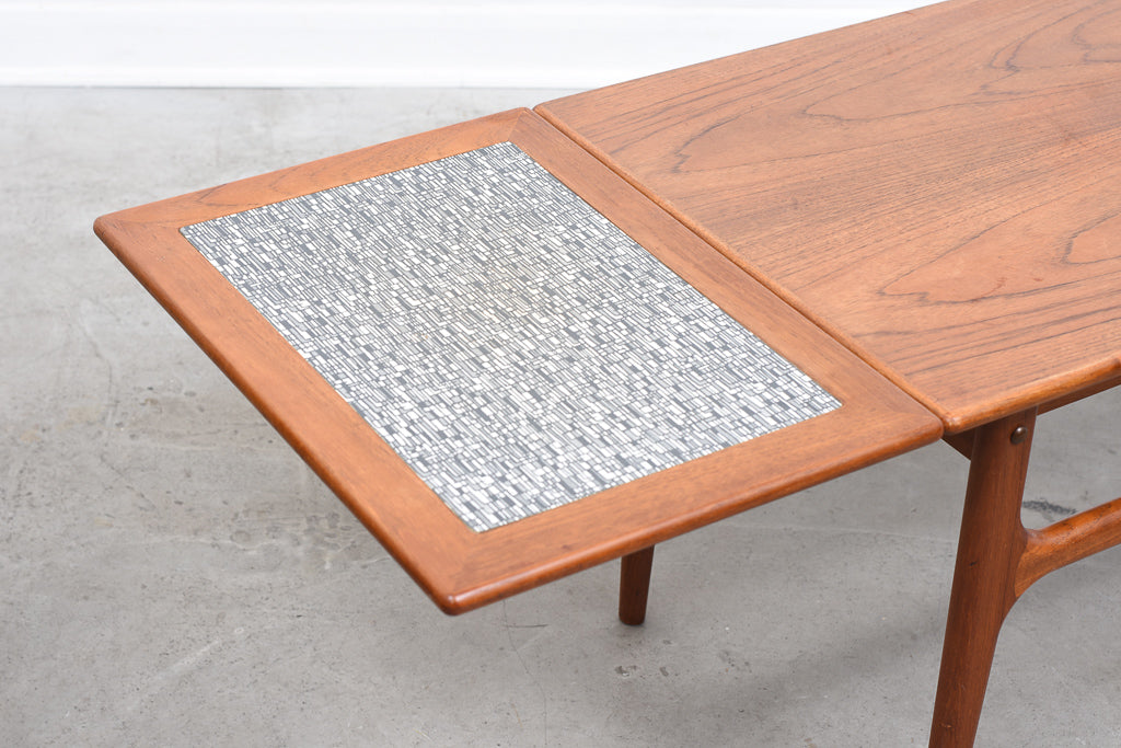 1960s extending teak coffee table