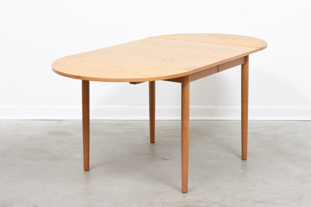 1960s extending square dining table in oak