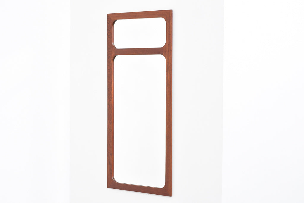 Teak-framed mirror by Børge Larsen