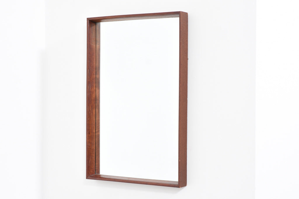 Mid-sized rectangular teak mirror no. 2