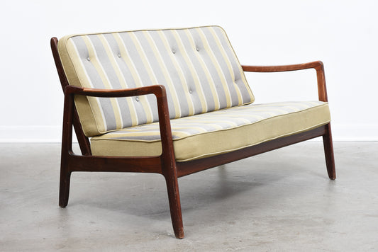 New upholstery included: 1950s two seat sofa by France & Daverkosen