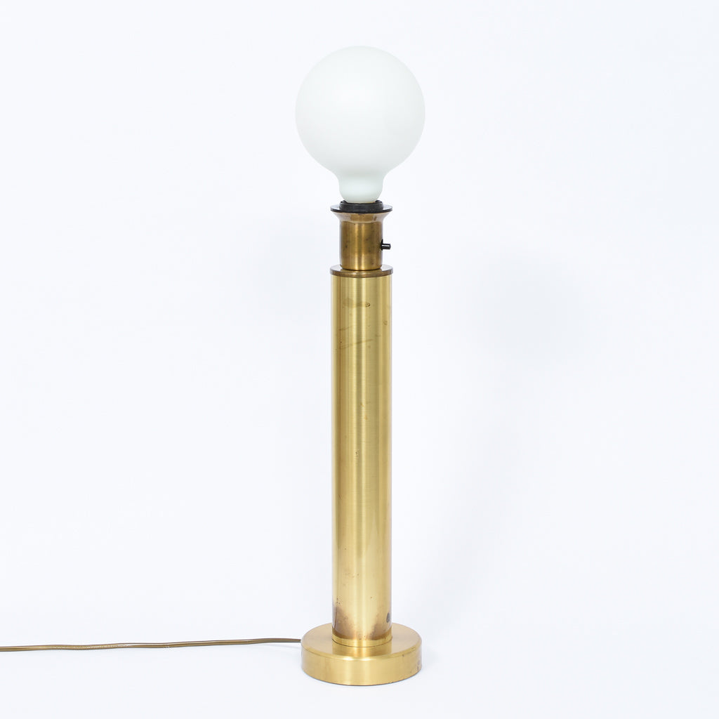 1960s tall brass table lamp
