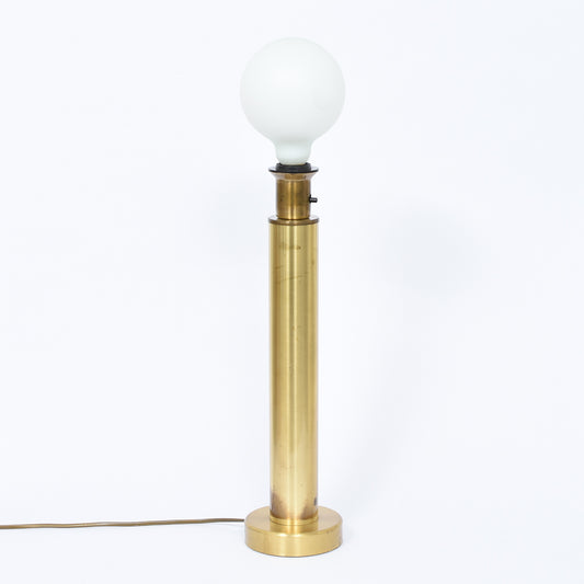 1960s tall brass table lamp