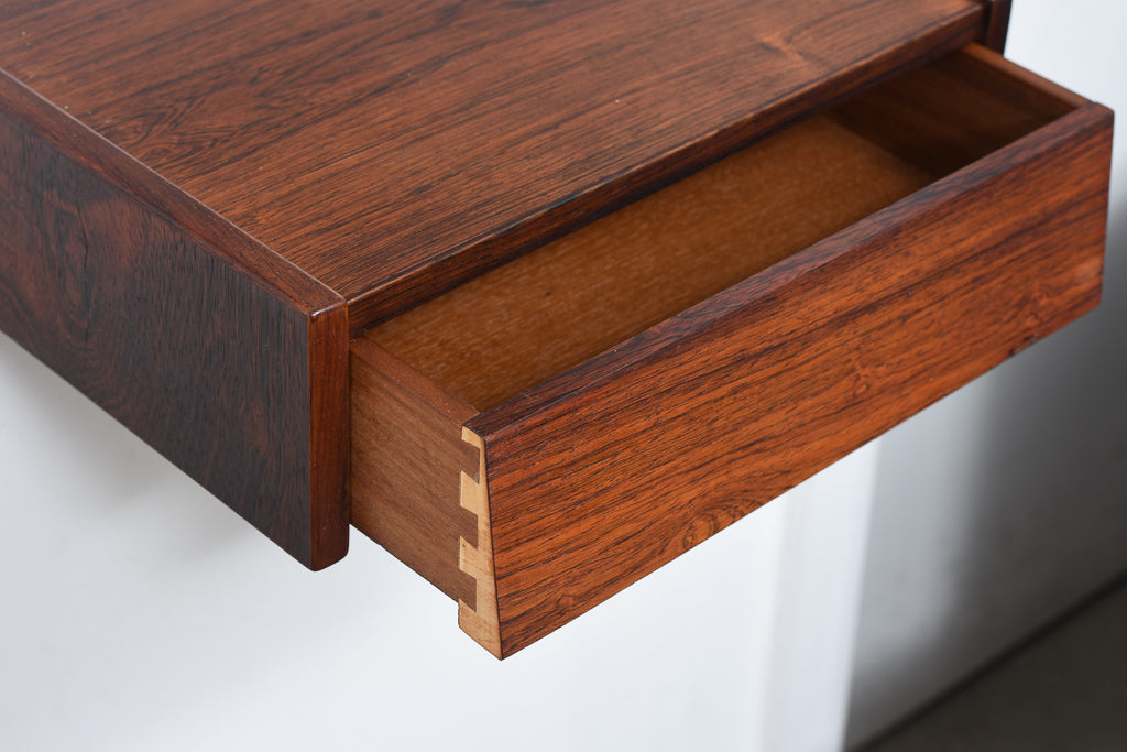 Pair of 1960s rosewood bedside drawers