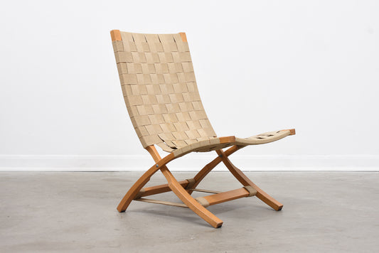 1960s oak folding chair