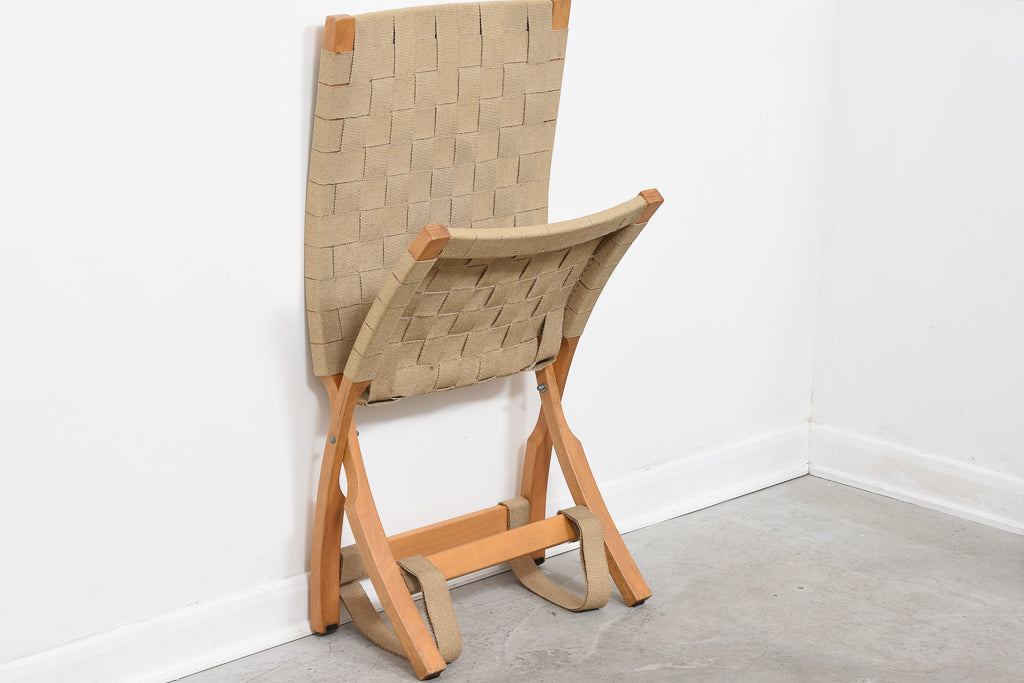 1960s oak folding chair