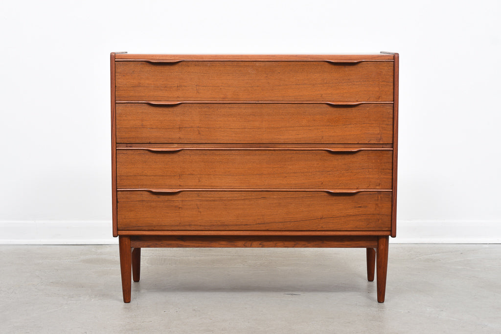 Low rosewood chest of drawers