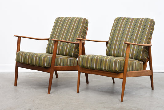 Two available: 1960s Danish loungers