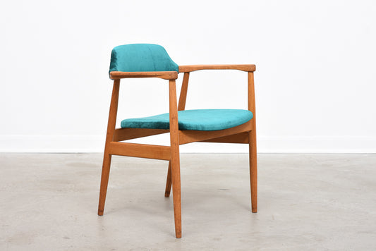 1960s Swedish armchair with new velvet upholstery