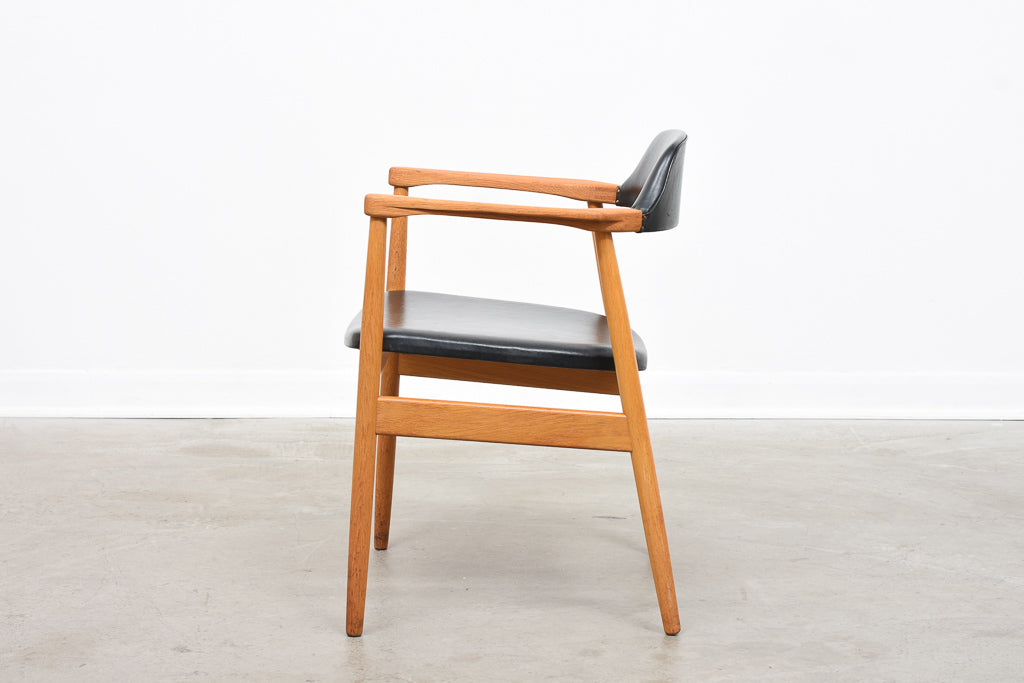 1960s Swedish armchair with vinyl upholstery