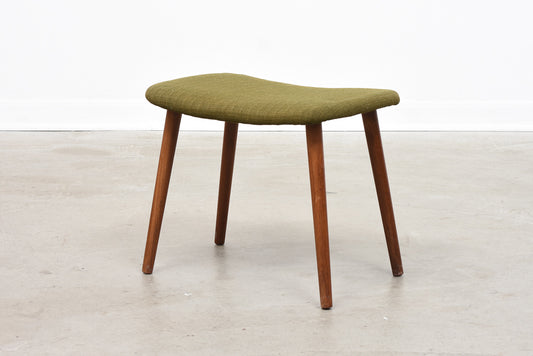 Danish foot stool on teak legs