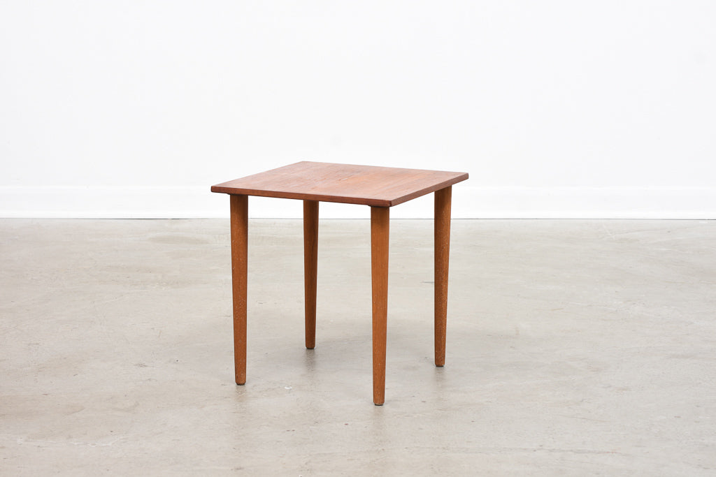 Square teak side table by H.C. Andersen