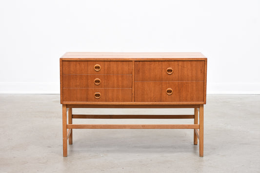 1960s low chest in teak