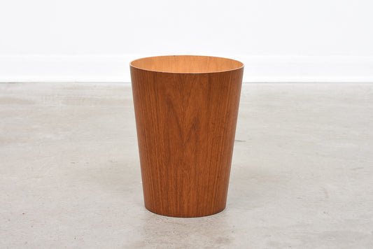 1960s teak waste basket