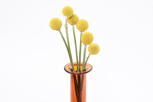 1960s amber glass vase by Kastrup