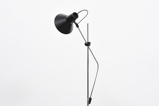 Vintage floor lamp with black finish