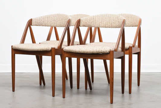 Set of four dining chairs by Kai Kristiansen