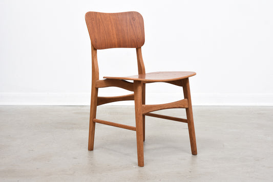 Single 1960s teak + oak chair