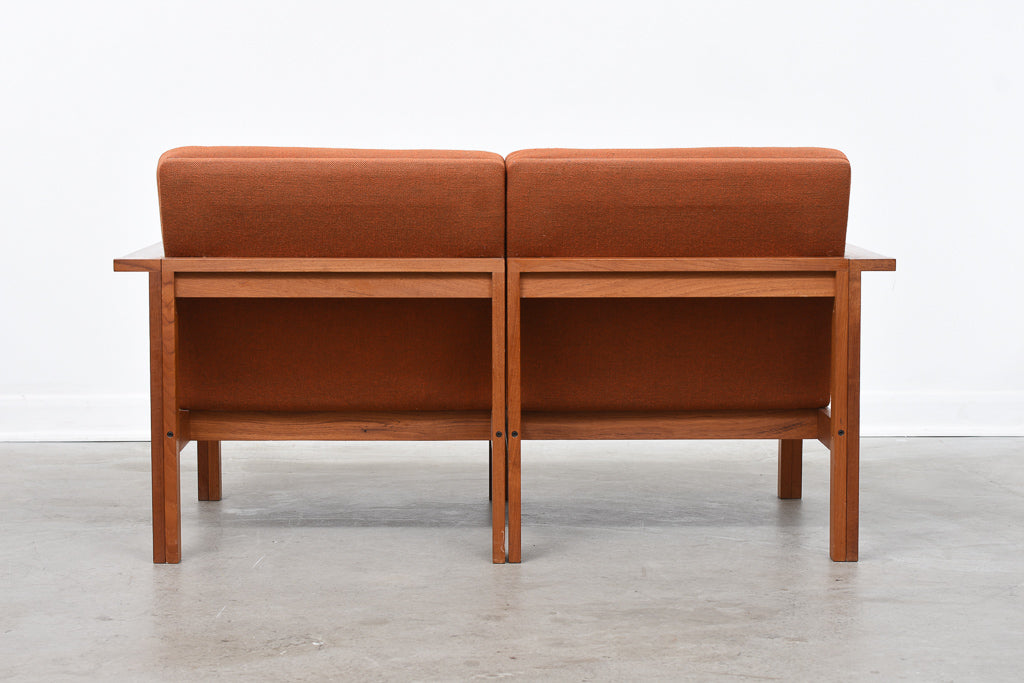 Two seat Moduline sofa by Ole Gjerløv Knudsen & Torben Lind