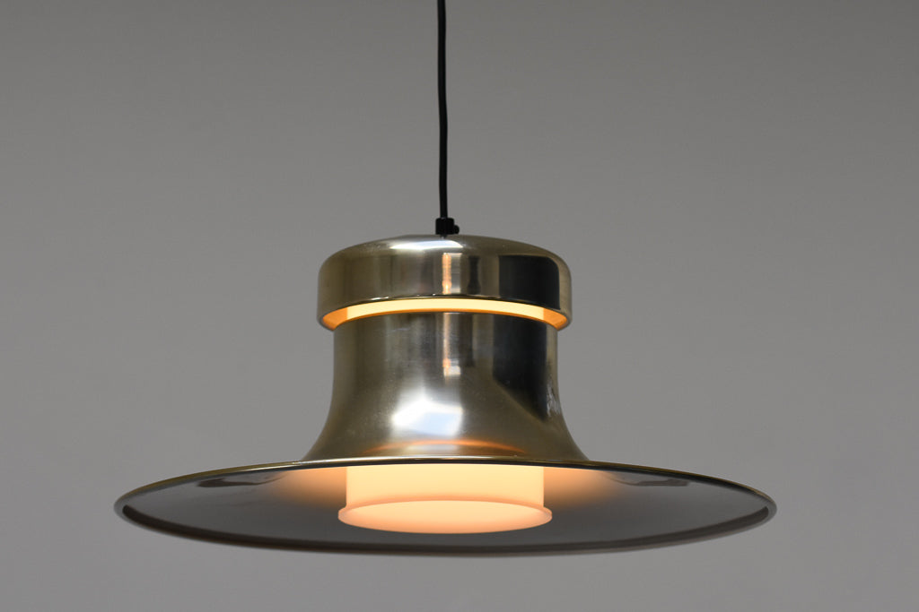 Vintage ceiling lamp with brass finish
