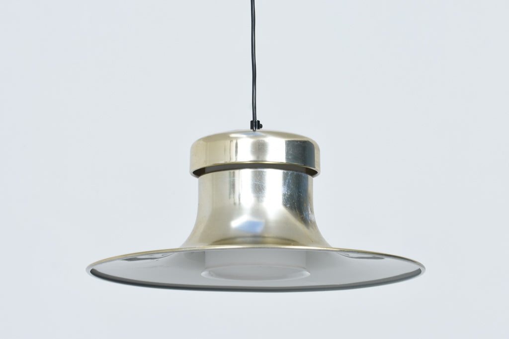 Vintage ceiling lamp with brass finish