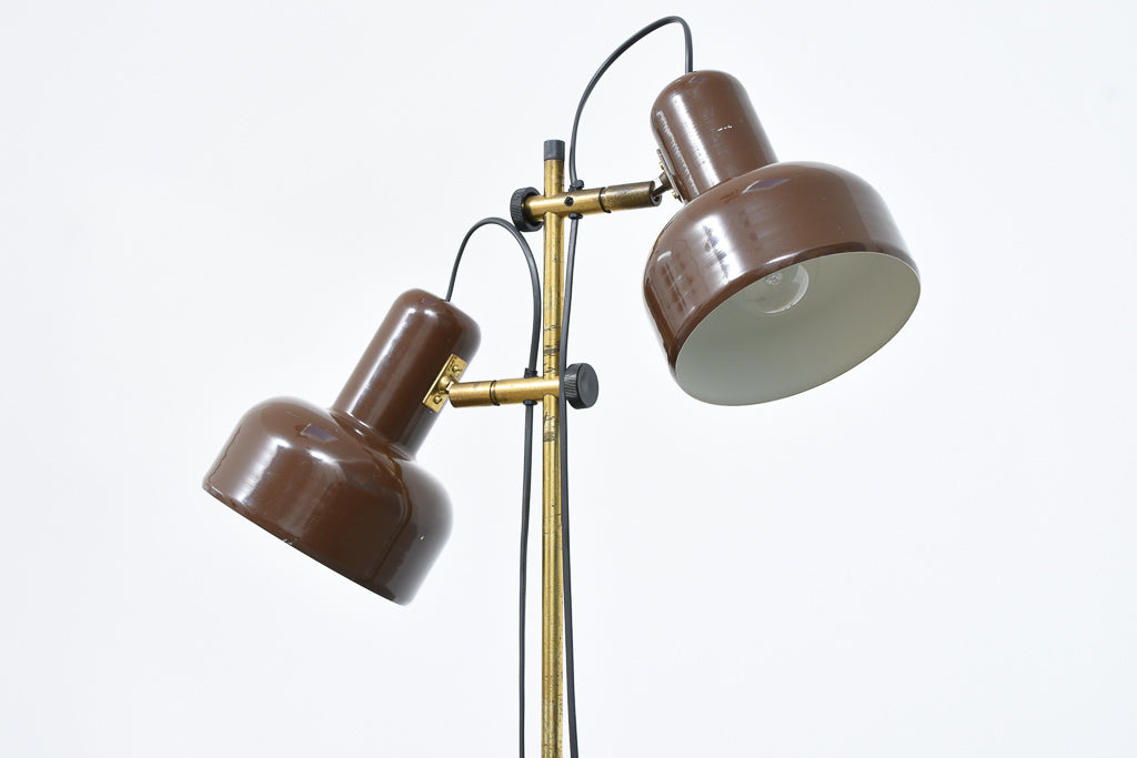 1960s twin-headed Danish floor light