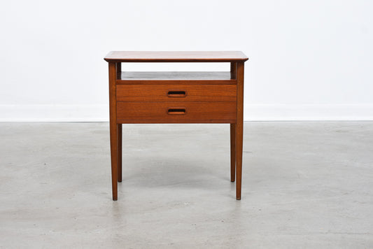 1960s teak hallway chest/bedside table