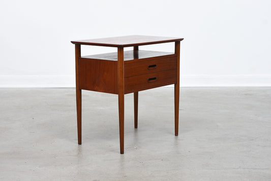 1960s teak hallway chest/bedside table