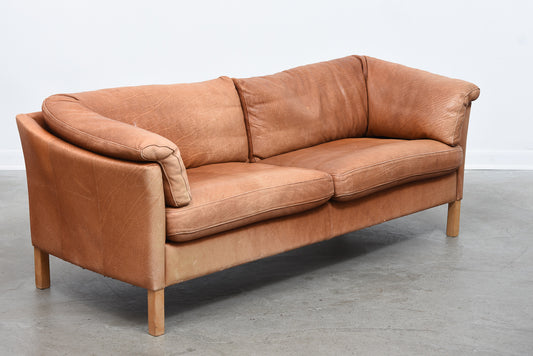 Leather two and a half seater by Mogens Hansen