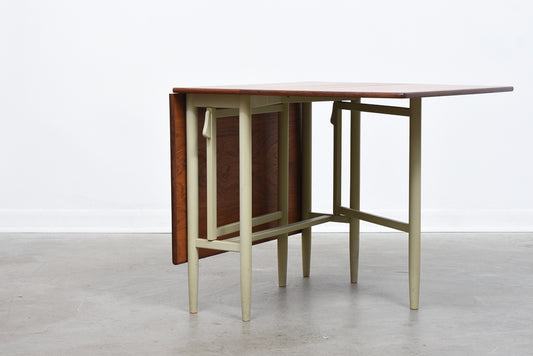 Extending teak dining table by K-O Westberg