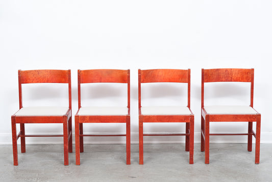 Set of four 1970s dining chairs by Edsbyverken