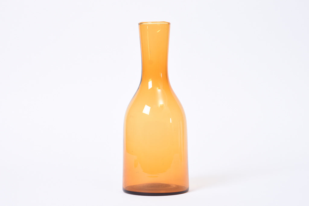 Vintage amber glass vase