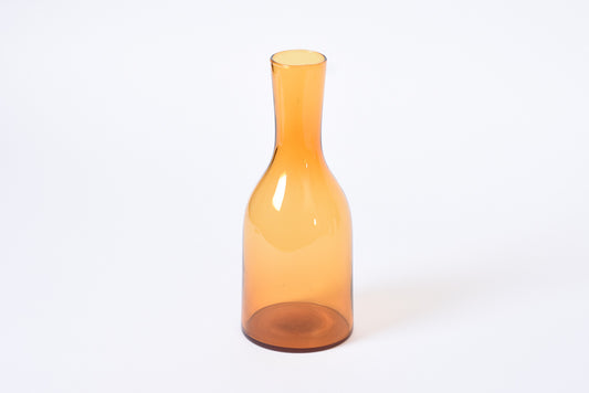 Vintage amber glass vase