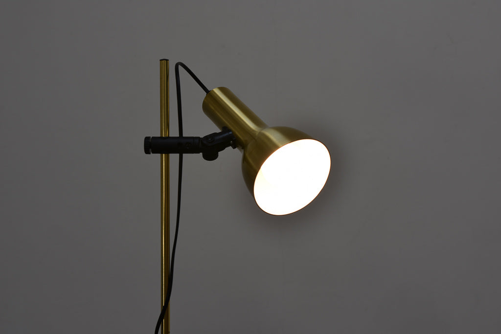 1970s floor lamp with brass finish