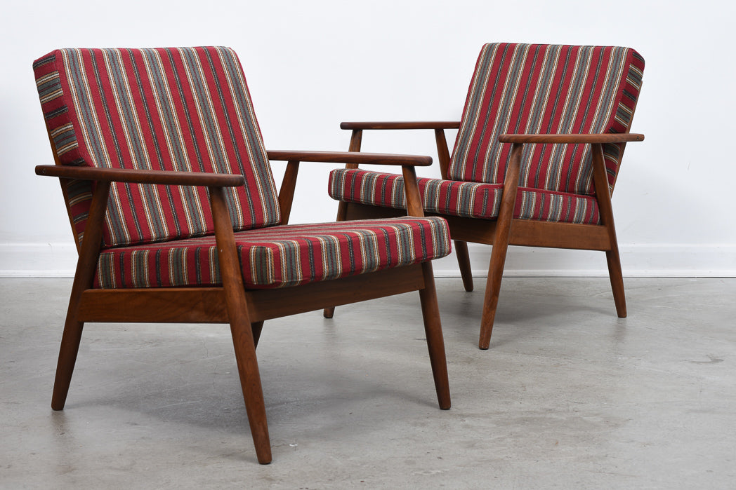 Two available: 1960s Danish teak loungers