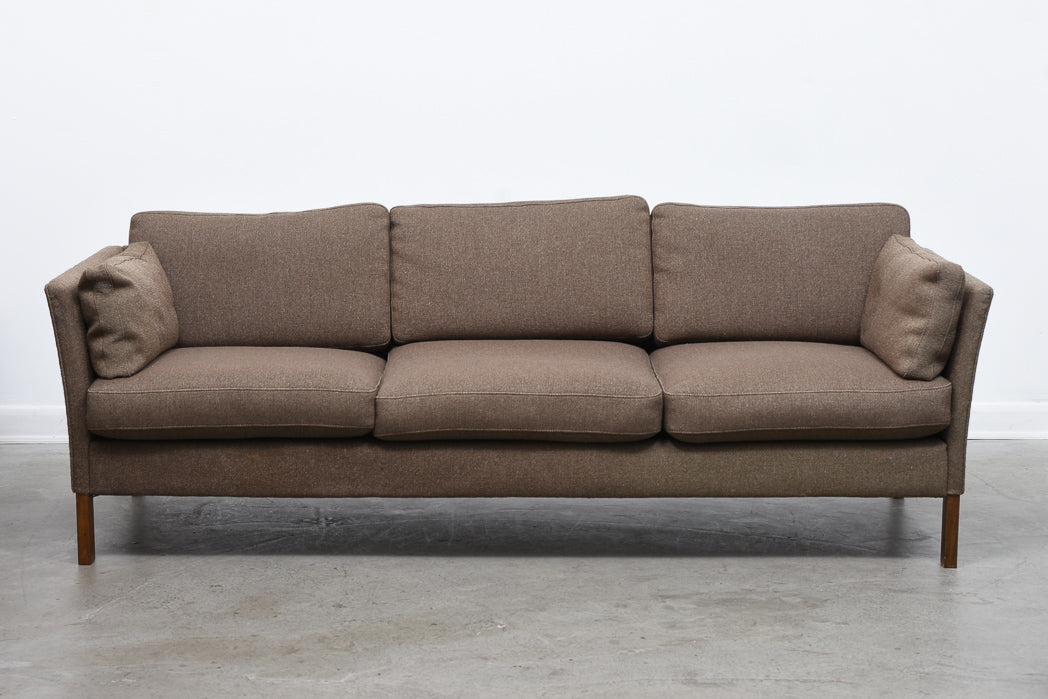 Three seat wool sofa by Erik Jørgensen