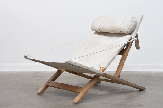 Folding deck chair by Lauge Vestergård