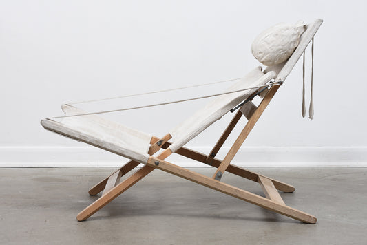 Folding deck chair by Lauge Vestergård