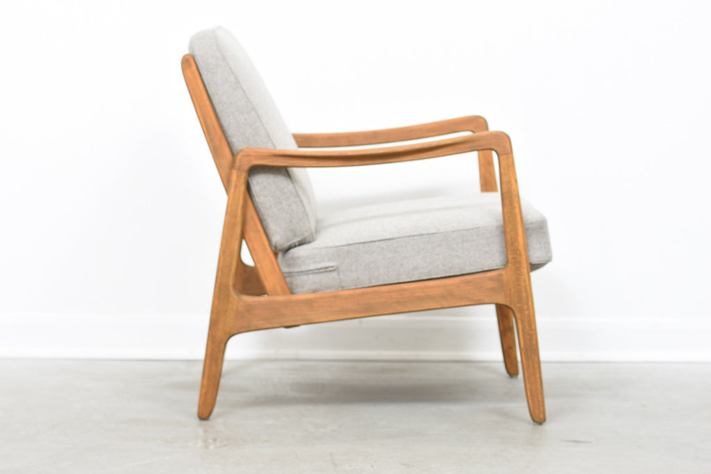 1950s beech lounger by Ole Wanscher