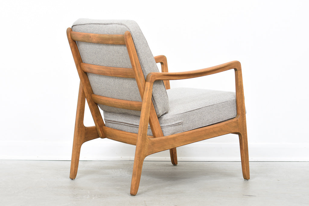 1950s beech lounger by Ole Wanscher