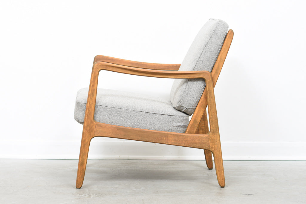 1950s beech lounger by Ole Wanscher