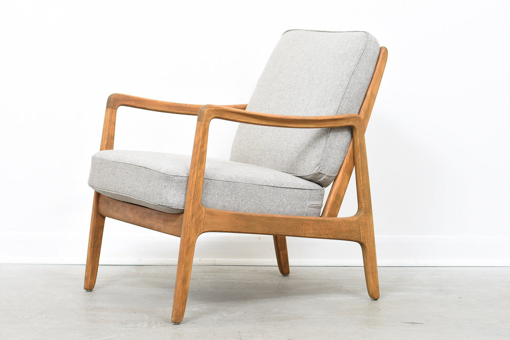 1950s beech lounger by Ole Wanscher