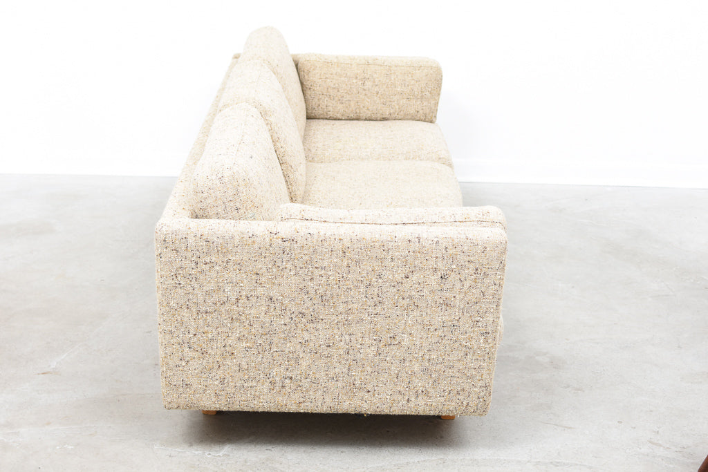 Danish three seat wool sofa